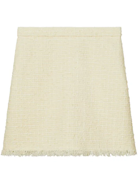 Tory Burch falda corta de tweed acampanada
