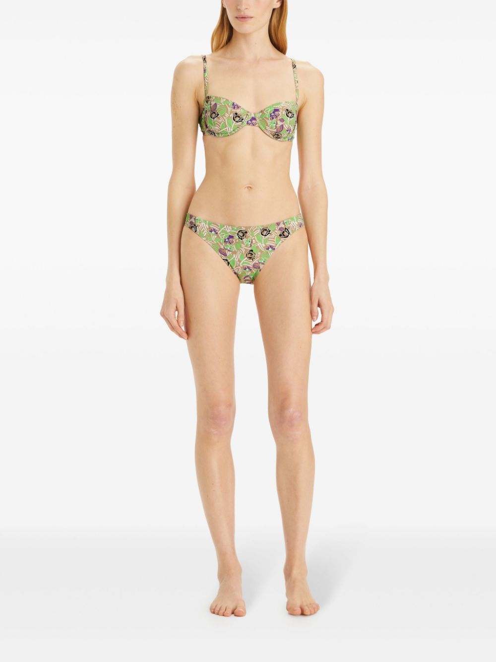 Tory Burch floral-print bikini bottoms Women