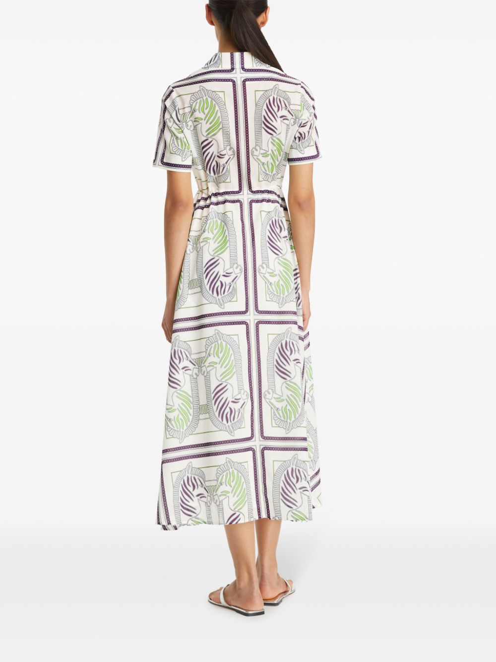 Affordable Tory Burch graphic-print cotton shirt dress Women