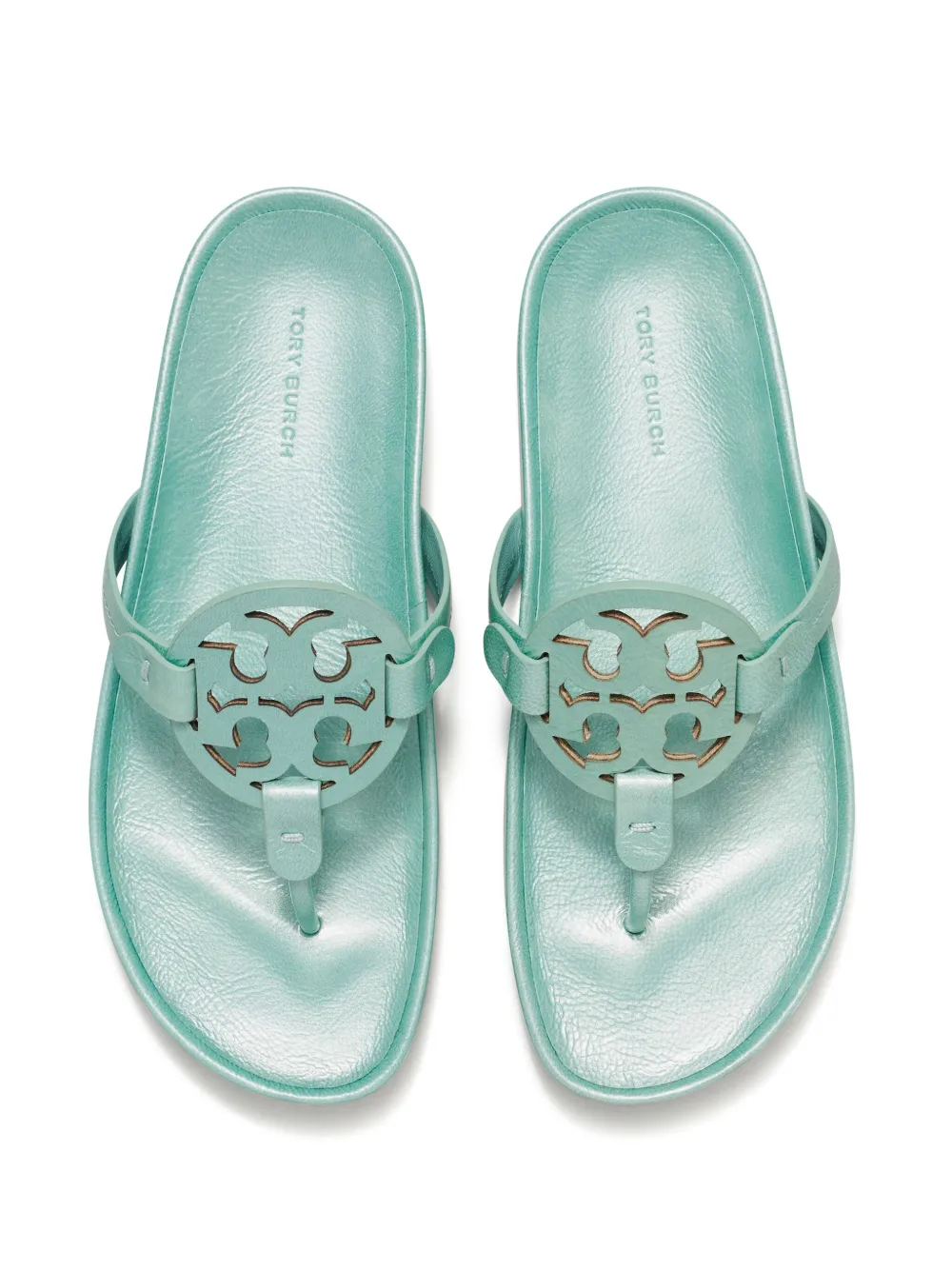 Tory Burch Miller Cloud leren sandalen Blauw