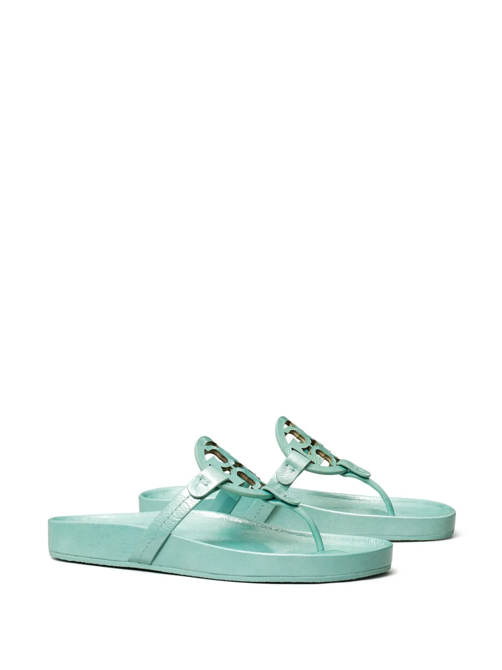Tory Burch Miller Cloud leren sandalen Blauw