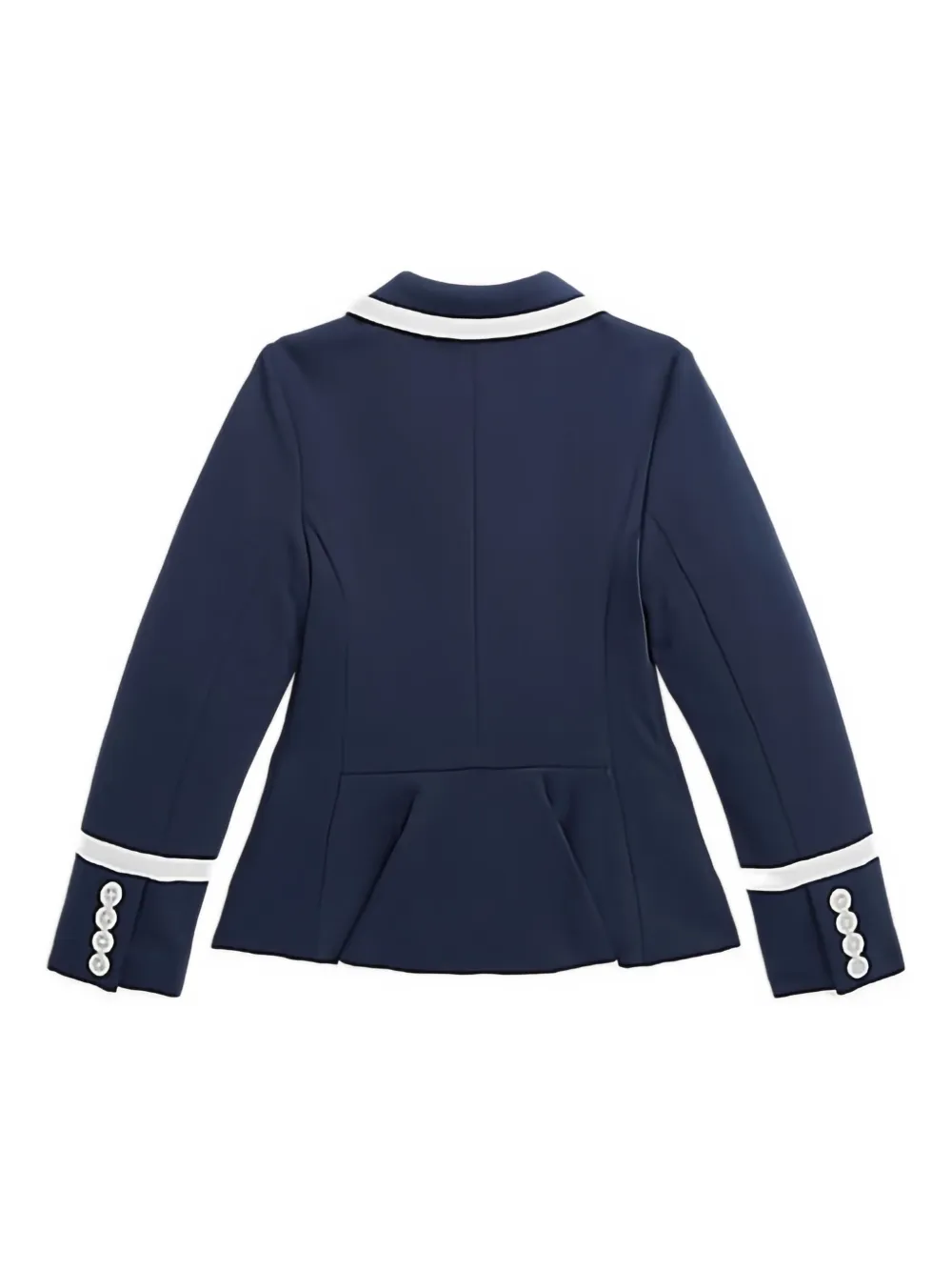 Polo Ralph Lauren Crest-embroidered Blazer In Blue
