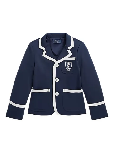 POLO RALPH LAUREN KIDS blazer med broderet våbenskjold