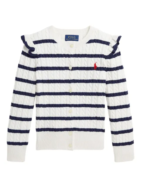 POLO RALPH LAUREN KIDS cardigan med striber