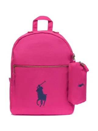 POLO RALPH LAUREN KIDS Polo Pony バックパック | ピンク | FARFETCH JP