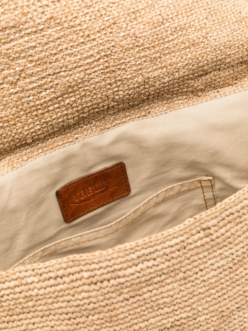 IBELIV Lahady raffia shopper Beige