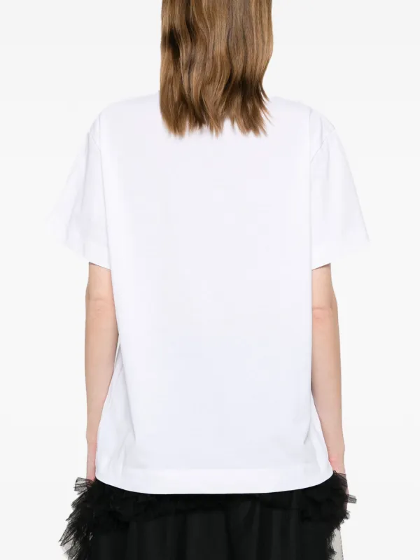 Simone Rocha ケーキ Tシャツ a3176 Simone Rocha cake-print Cotton T-shirt | White | FARFETCH TR