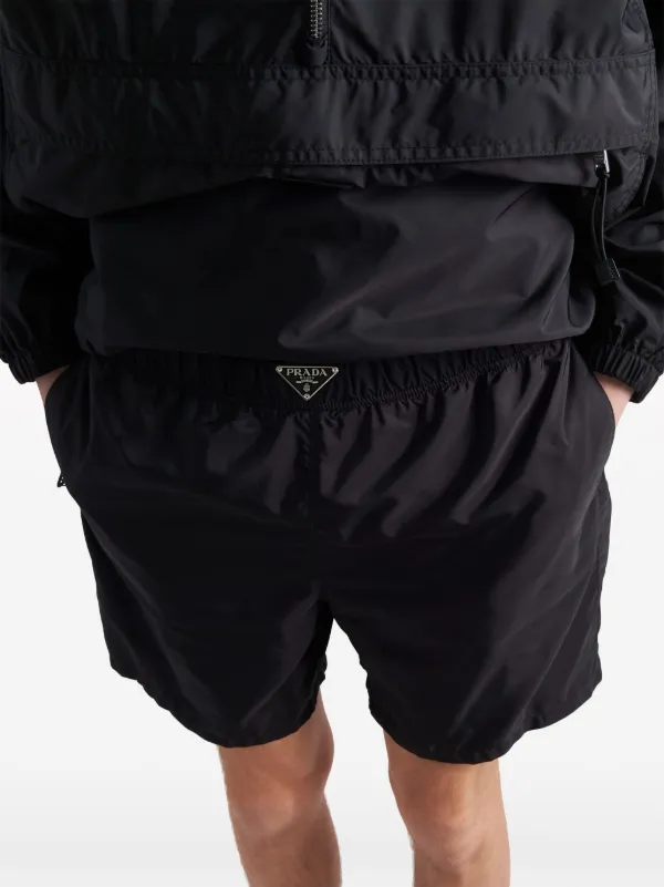 Prada Re-Nylon Swim Shorts | Black | FARFETCH RO