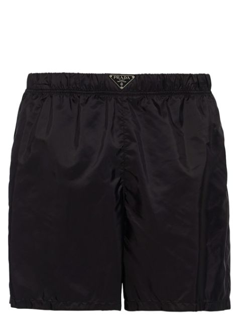 Prada triangle-logo swim shorts