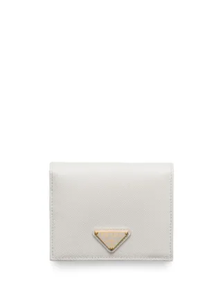 PRADA ホワイトレザー二つ折り財布 Prada 二つ折り財布 | ホワイト | FARFETCH JP