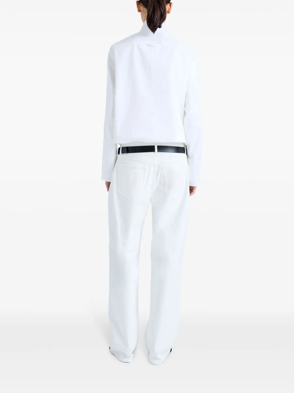 Proenza Schouler Dylan Cropped Jacket In White