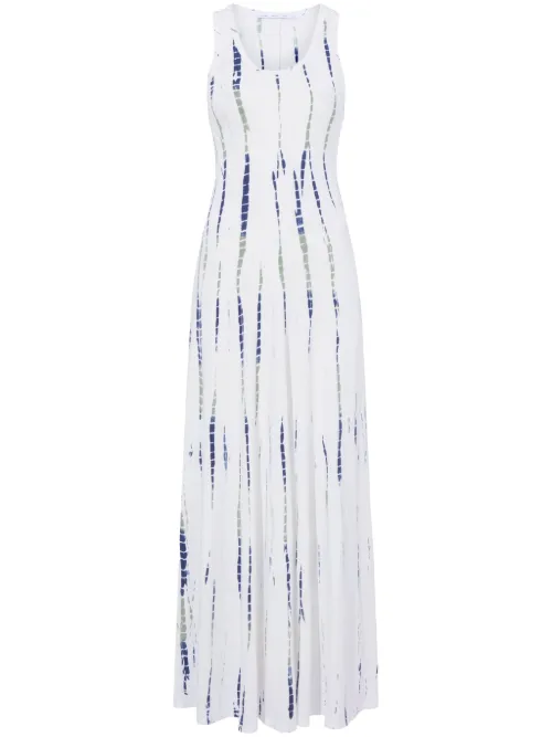 Robe longue à imprimé graphique - Proenza Schouler White Label - Modalova