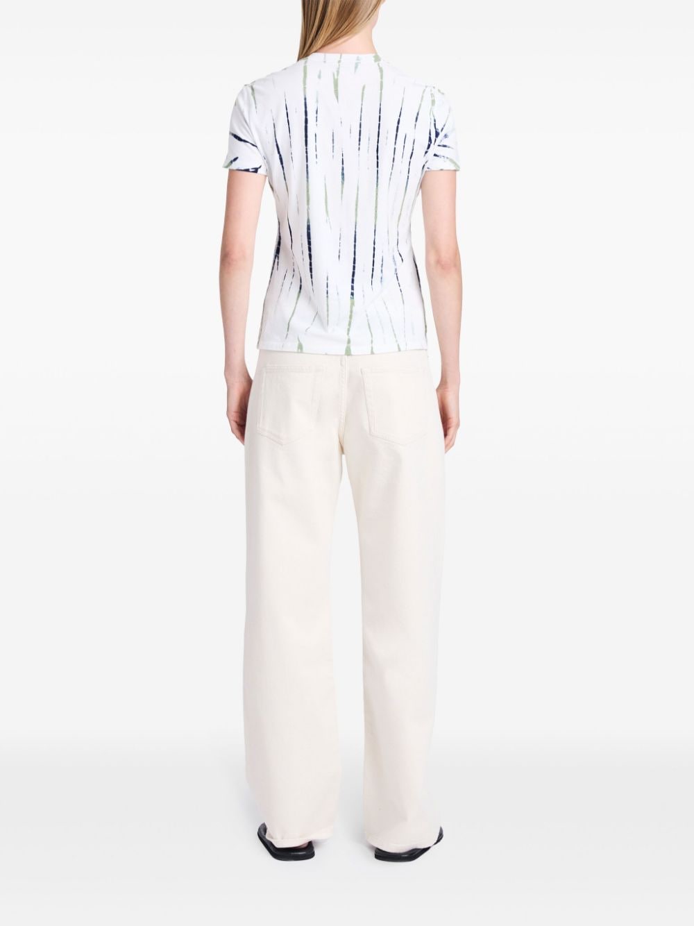 Proenza Schouler White Label graphic-print cotton-blend t-shirt Wit