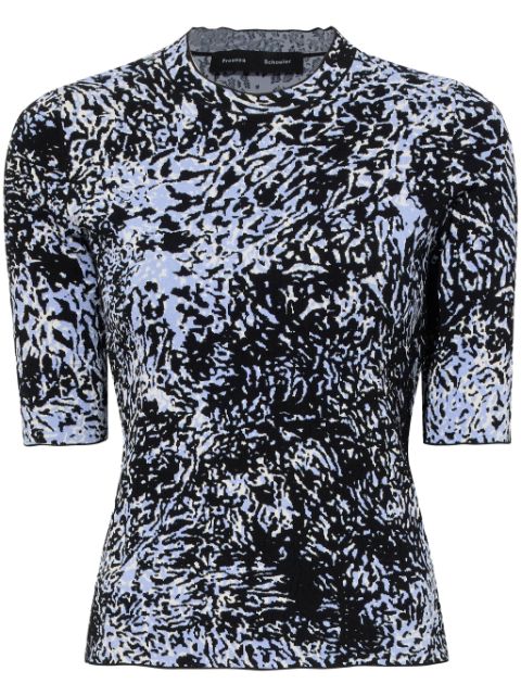 Proenza Schouler abstract-print jacquard knit top