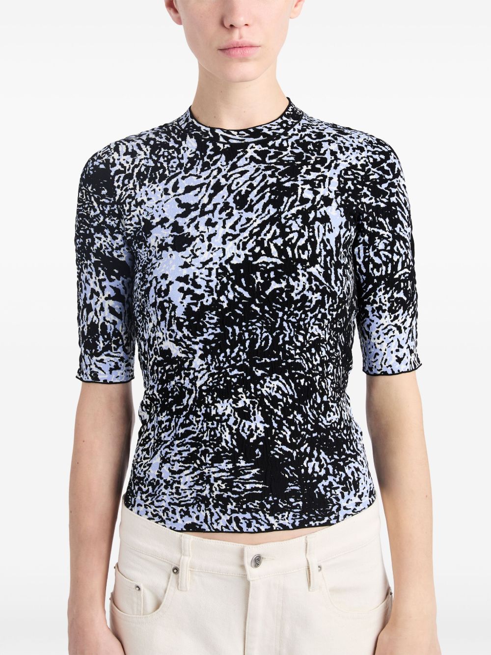 Proenza Schouler abstract-print jacquard knit top Women