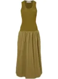 Proenza Schouler White Label scoop neck cotton dress - Green