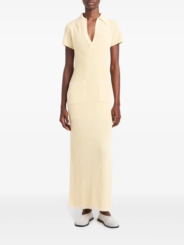 Proenza Schouler short-sleeve Knit Dress | Yellow | FARFETCH IN