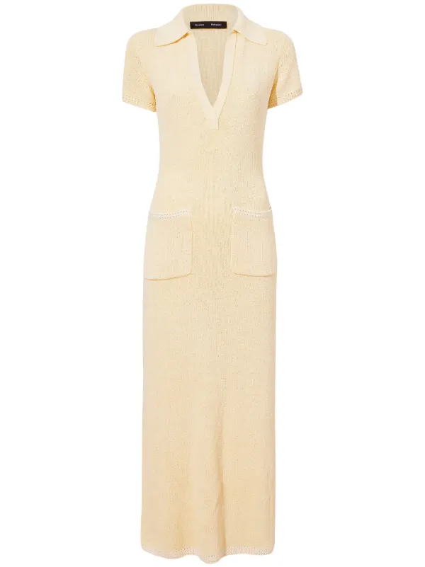 Proenza Schouler short-sleeve Knit Dress | Yellow | FARFETCH IN