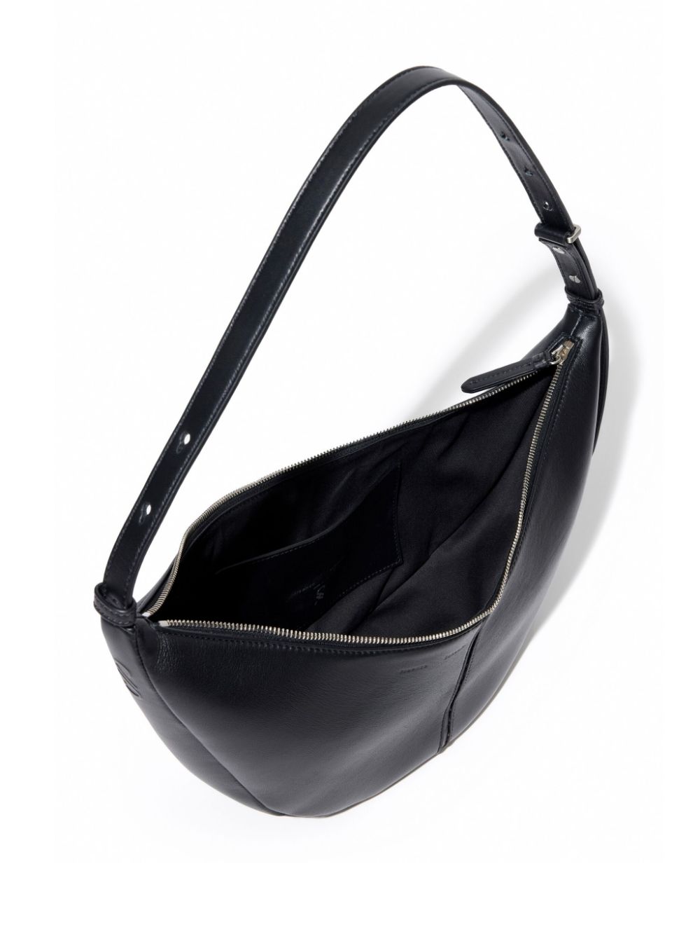 Shop Proenza Schouler Slide Leather Shoulder Bag In Black