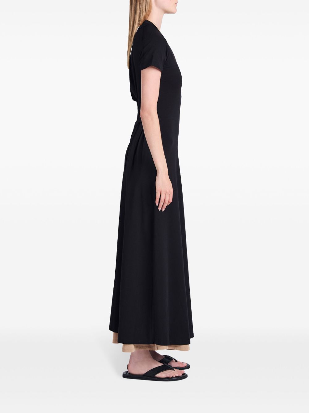 Proenza Schouler White Label Maxi-jurk van katoen Zwart
