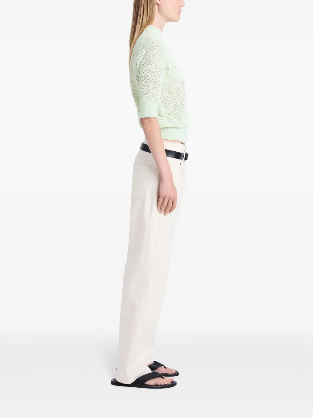 Proenza Schouler White Label Katoenen top Groen