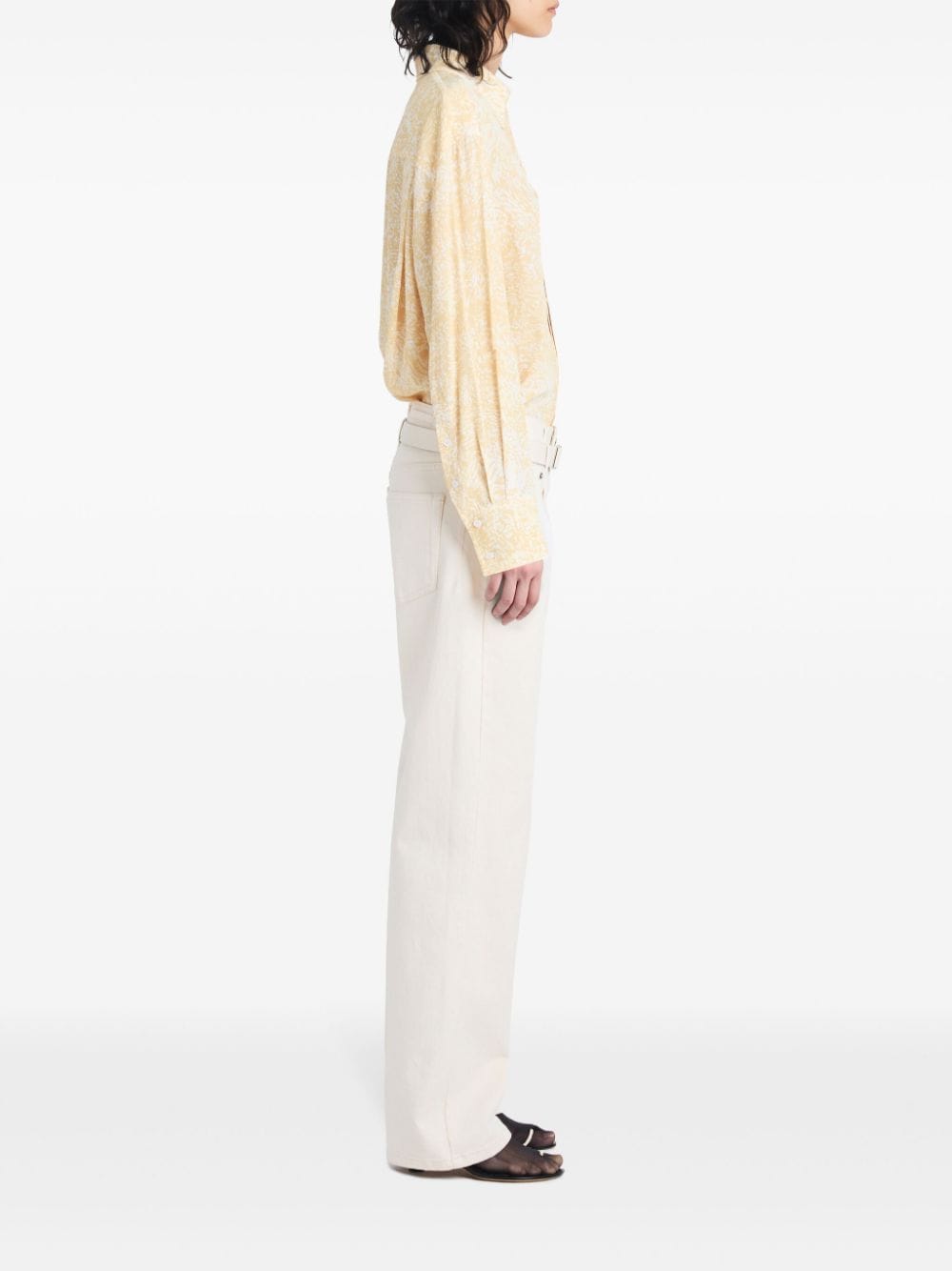 Proenza Schouler Normal blouse met abstract patroon Geel