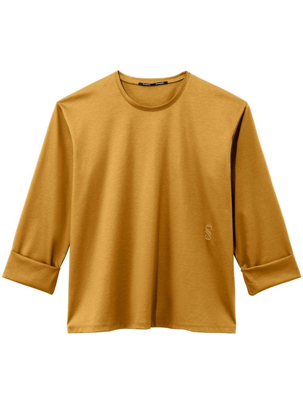 Proenza Schouler Eco-cotton Olson T-shirt In Yellow
