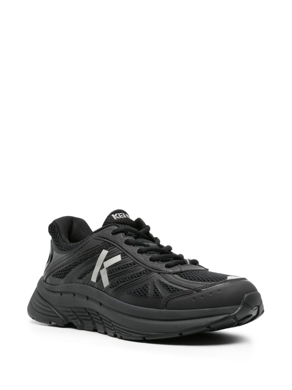 Shop Kenzo Pace Mesh Sneakers In Black