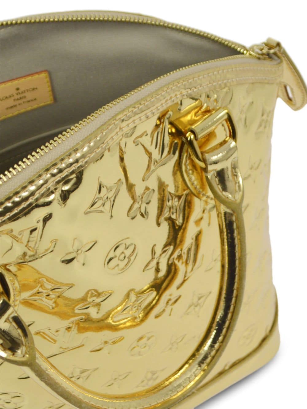 Pre-owned Louis Vuitton 2007 Lockit Pm Handbag In Gold