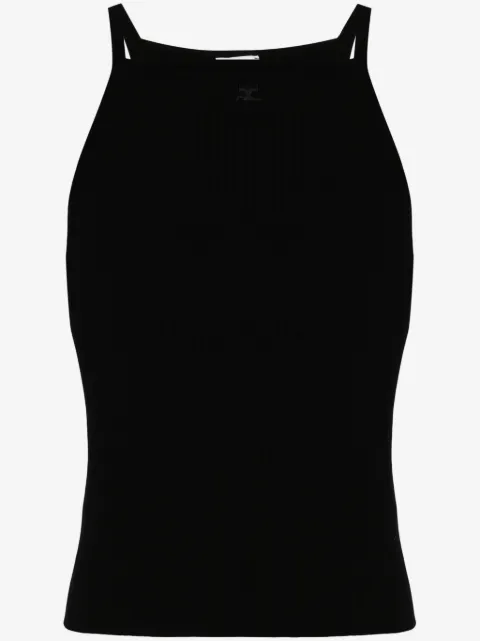 Courrèges ribbed-knit tank top