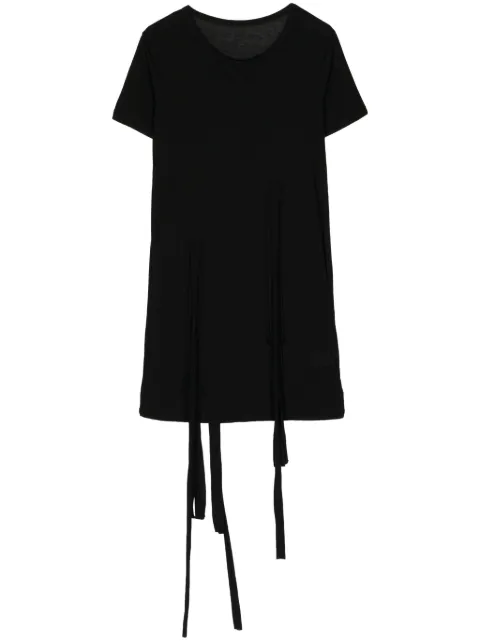 Yohji Yamamoto drawstring long cotton T-shirt