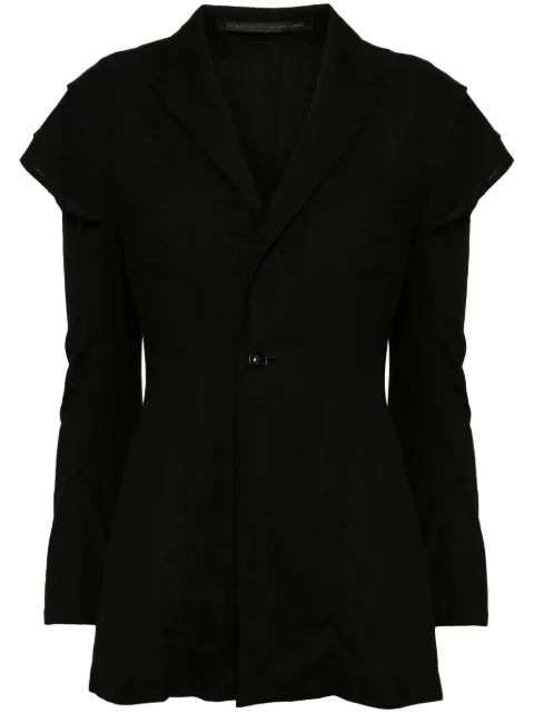 Y's layered-sleeve single-breasted blazer