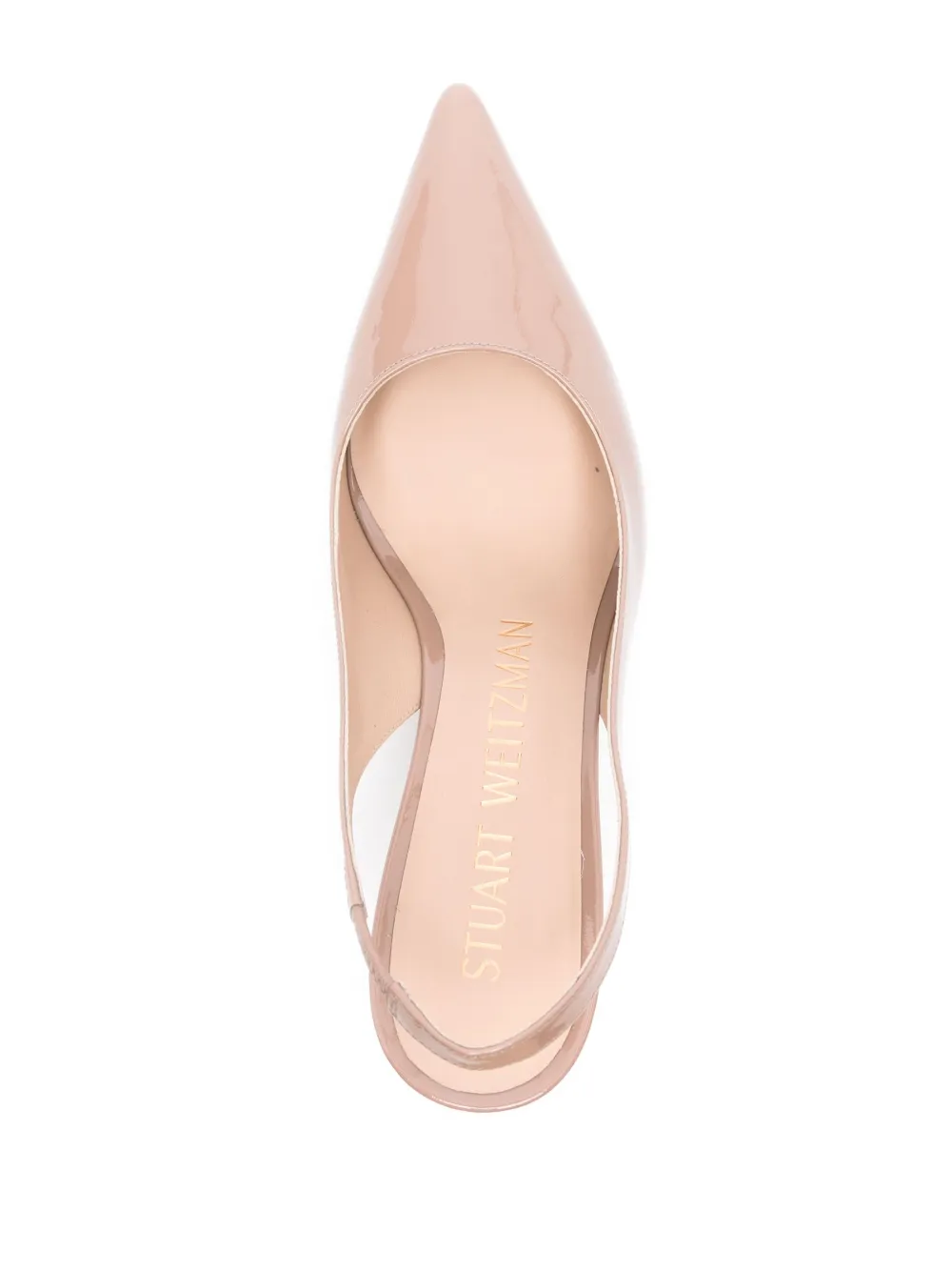 Shop Stuart Weitzman 75mm Patent Leather Pumps In Neutrals