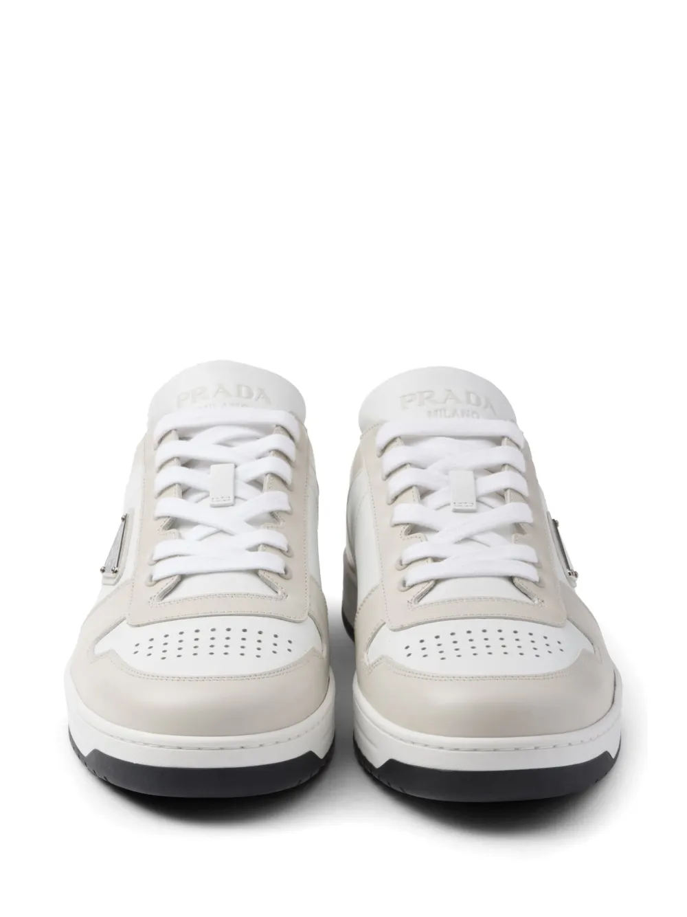 Prada Downtown logo-appliqué Sneakers | White | FARFETCH