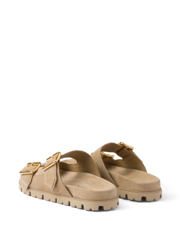 PRADAのサンダル⭐︎スエード Prada スエード サンダル | ニュートラル | FARFETCH JP