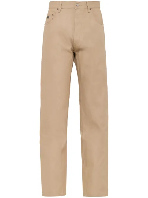 Jean droit à taille basse - Prada - Modalova