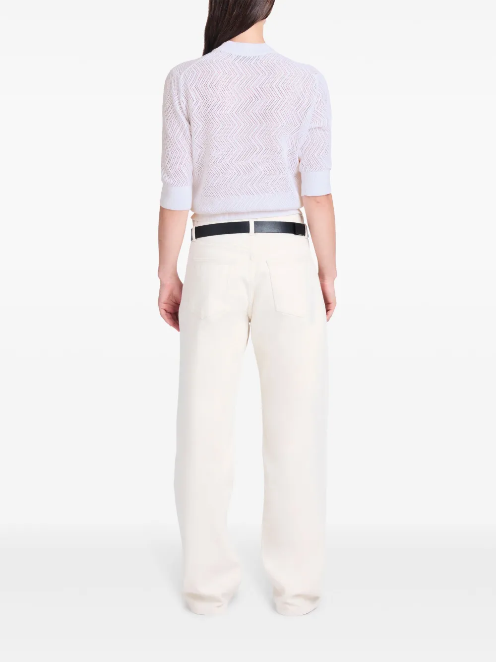 Proenza Schouler White Label Katoenen top Wit