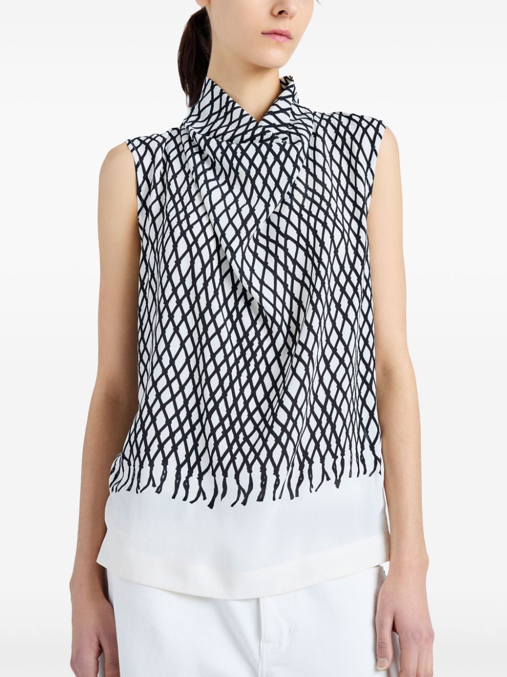 Proenza Schouler Valerie abstract-pattern top Women