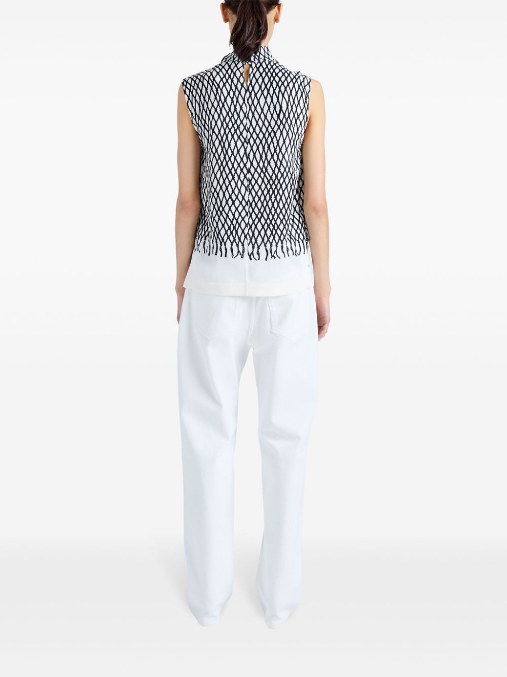 Proenza Schouler Valerie abstract-pattern top Women