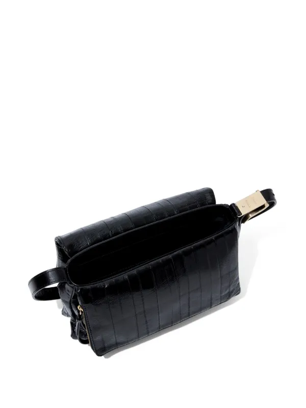 Proenza Schouler City Leather Crossbody Bag | Black | FARFETCH