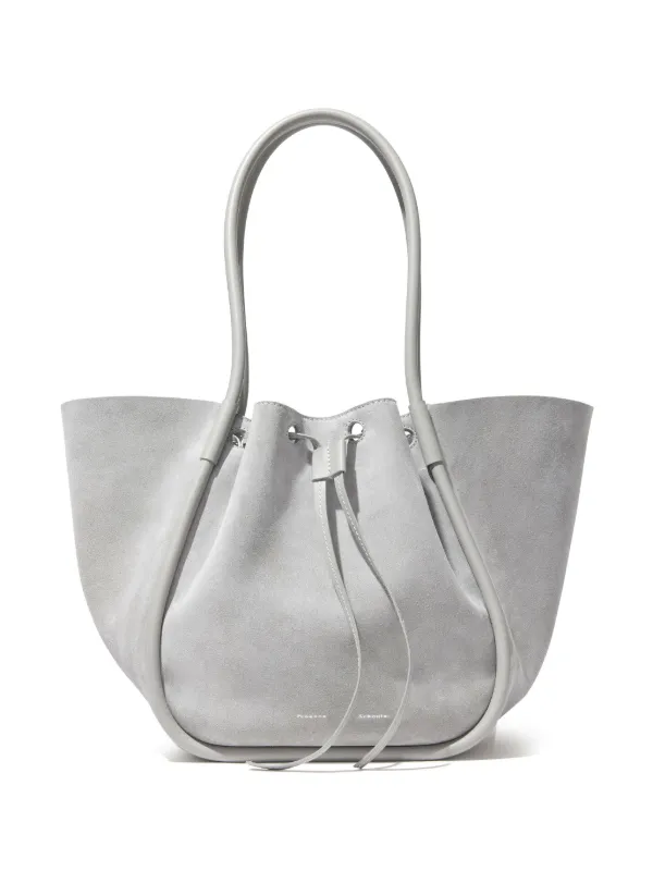 Grey suede handbag online