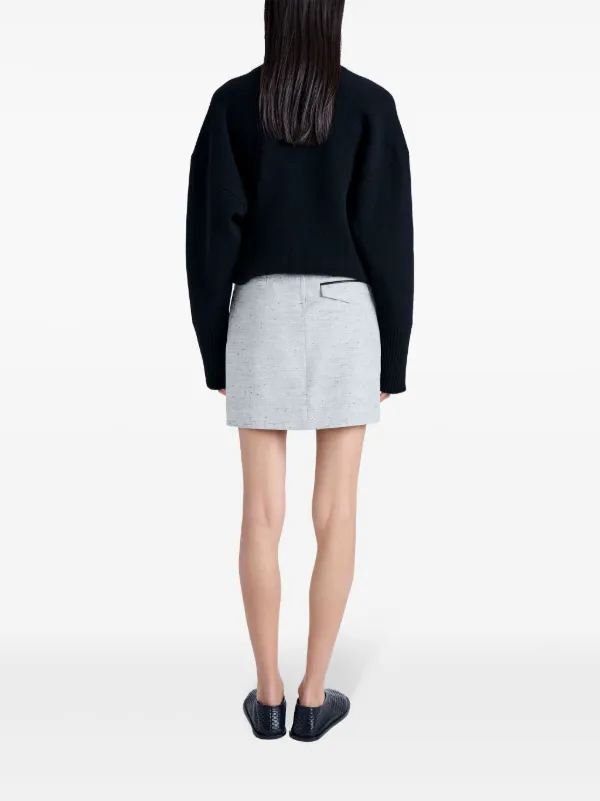 Proenza Schouler Judith mélange-effect Skirt | Grey | FARFETCH