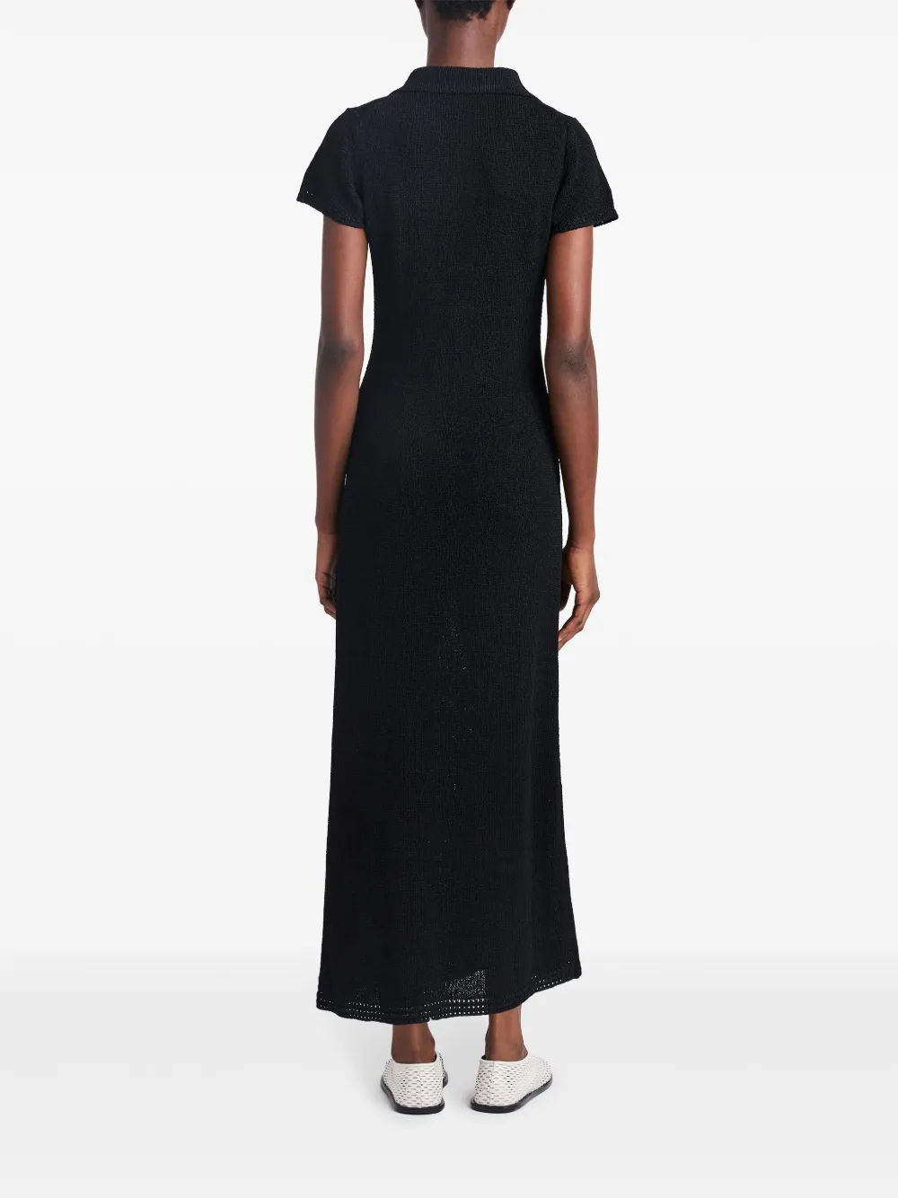 Shop Proenza Schouler Short-sleeve Knit Dress In Black