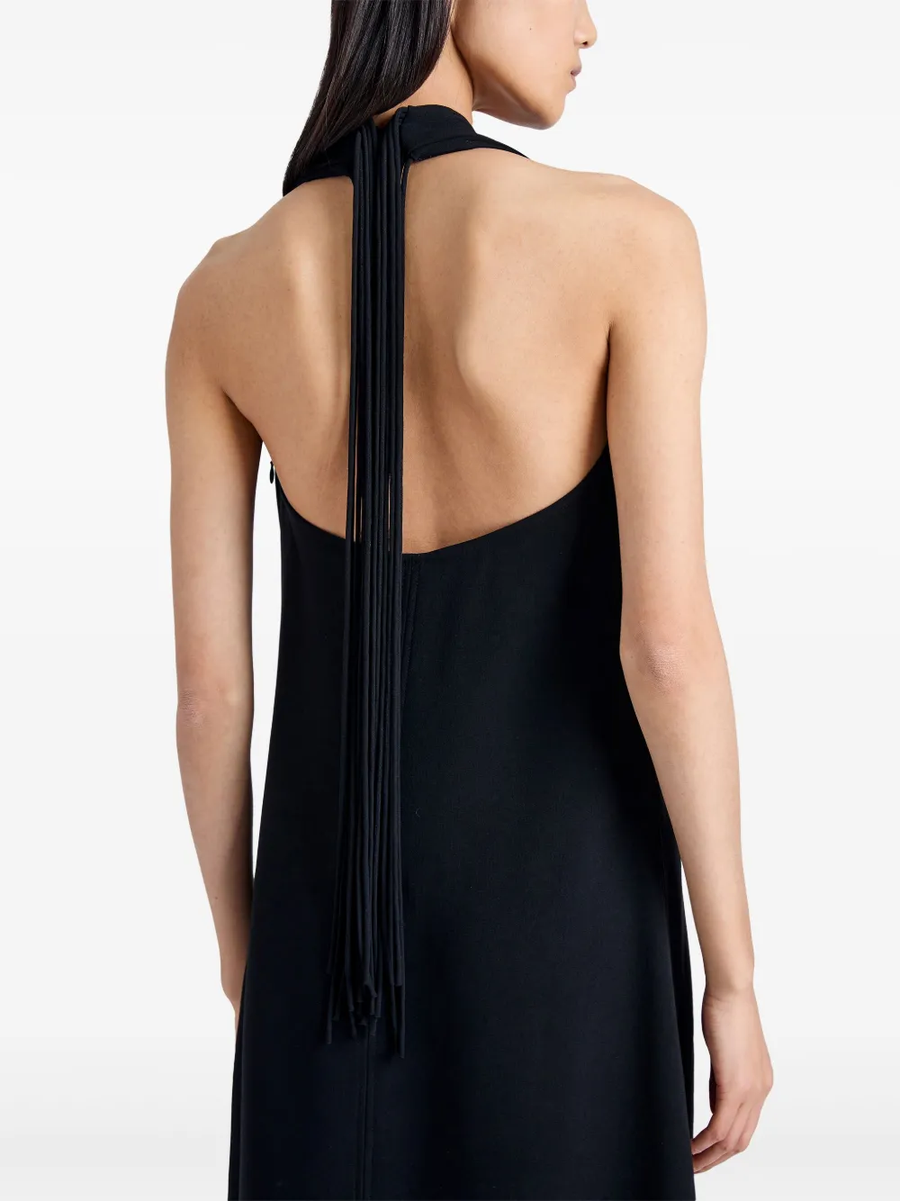 Proenza Schouler Ember Matte Crepe Maxi Dress In Black