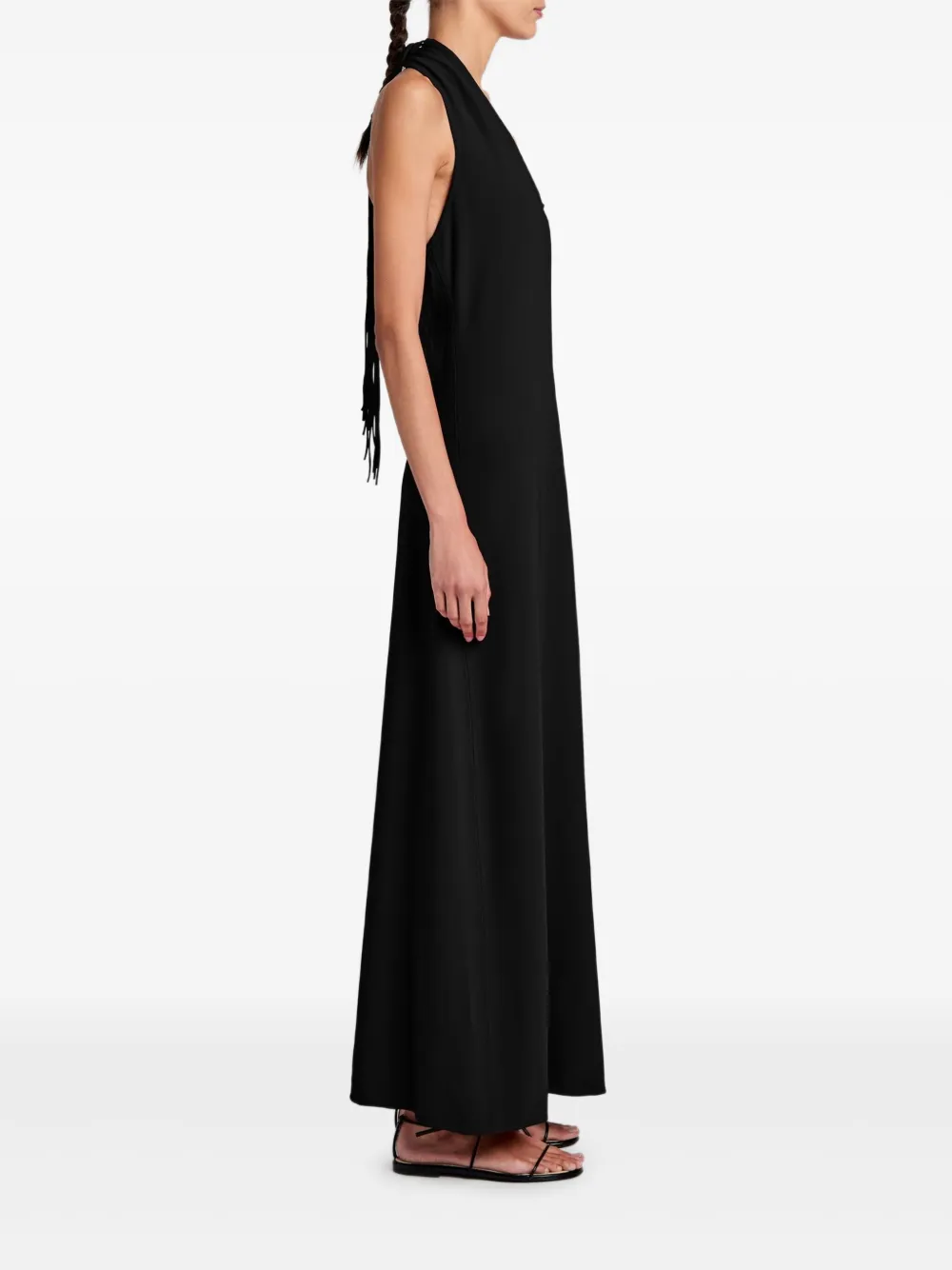 Proenza Schouler Ember maxi halterjurk - Zwart
