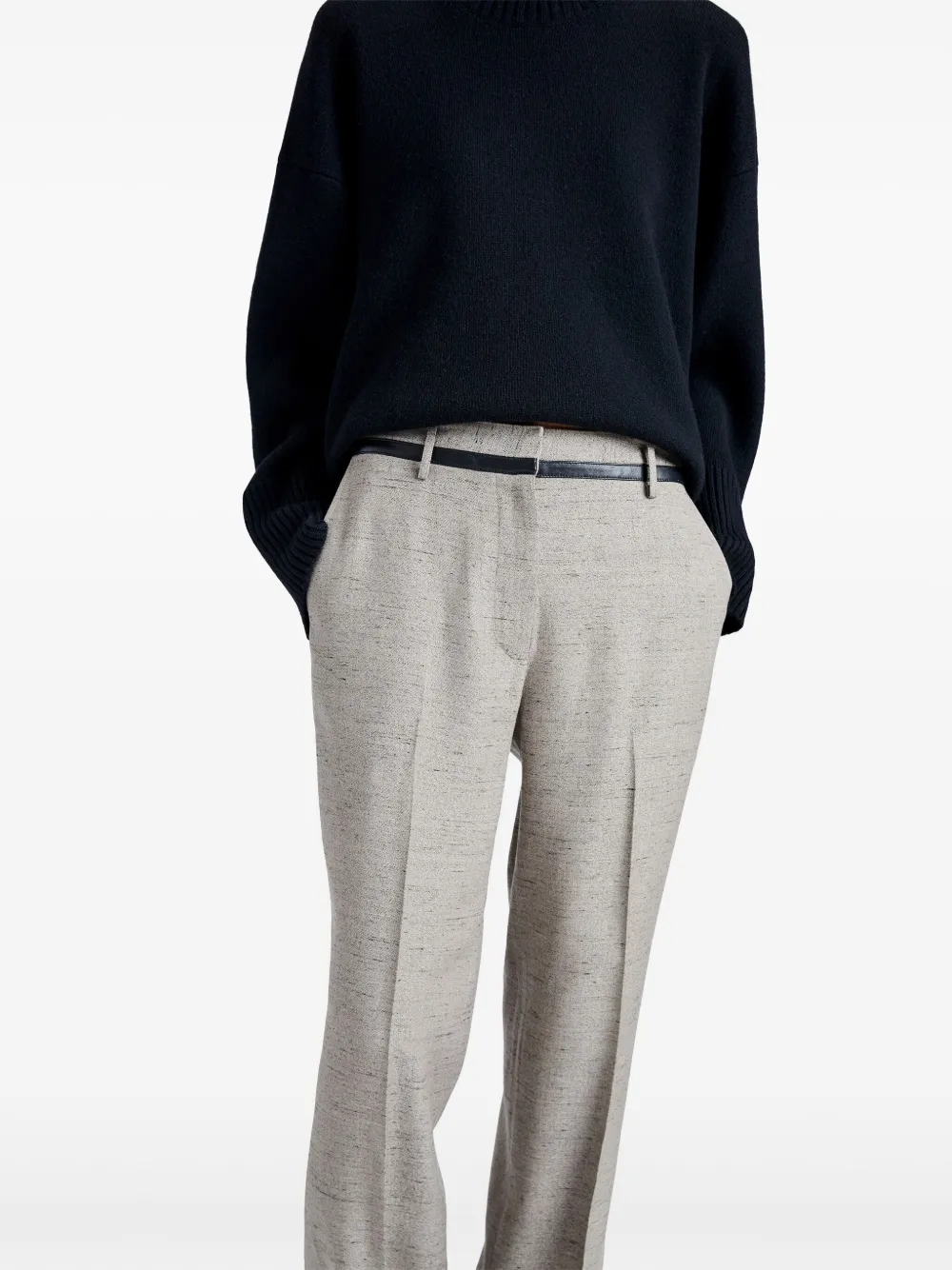 Proenza Schouler Broek met wijde pijpen Grijs