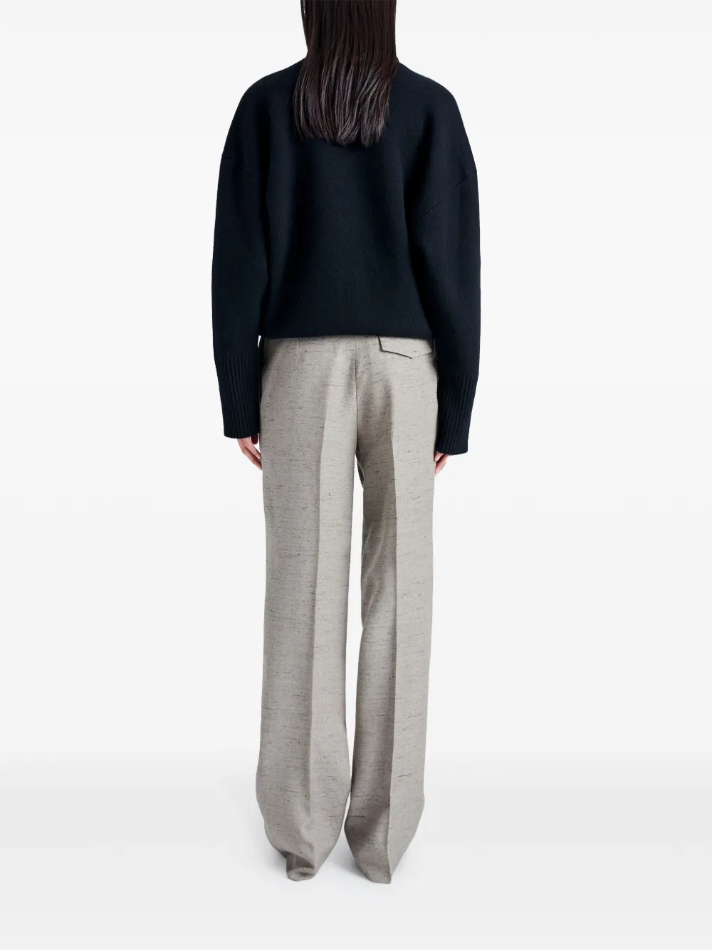 Proenza Schouler Broek met wijde pijpen Grijs