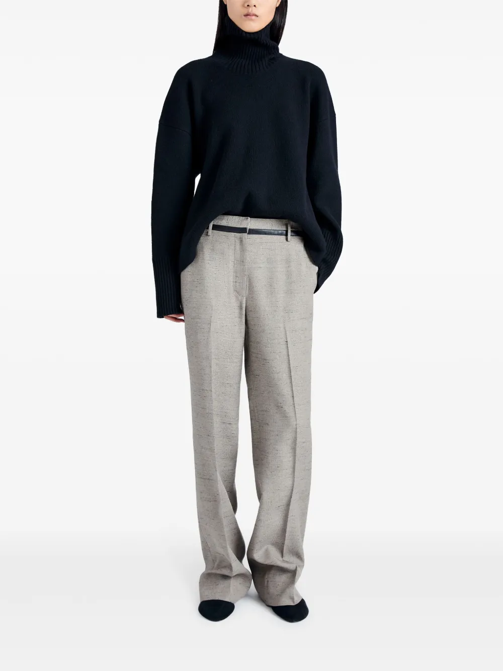 Proenza Schouler Linnen broek - Grijs