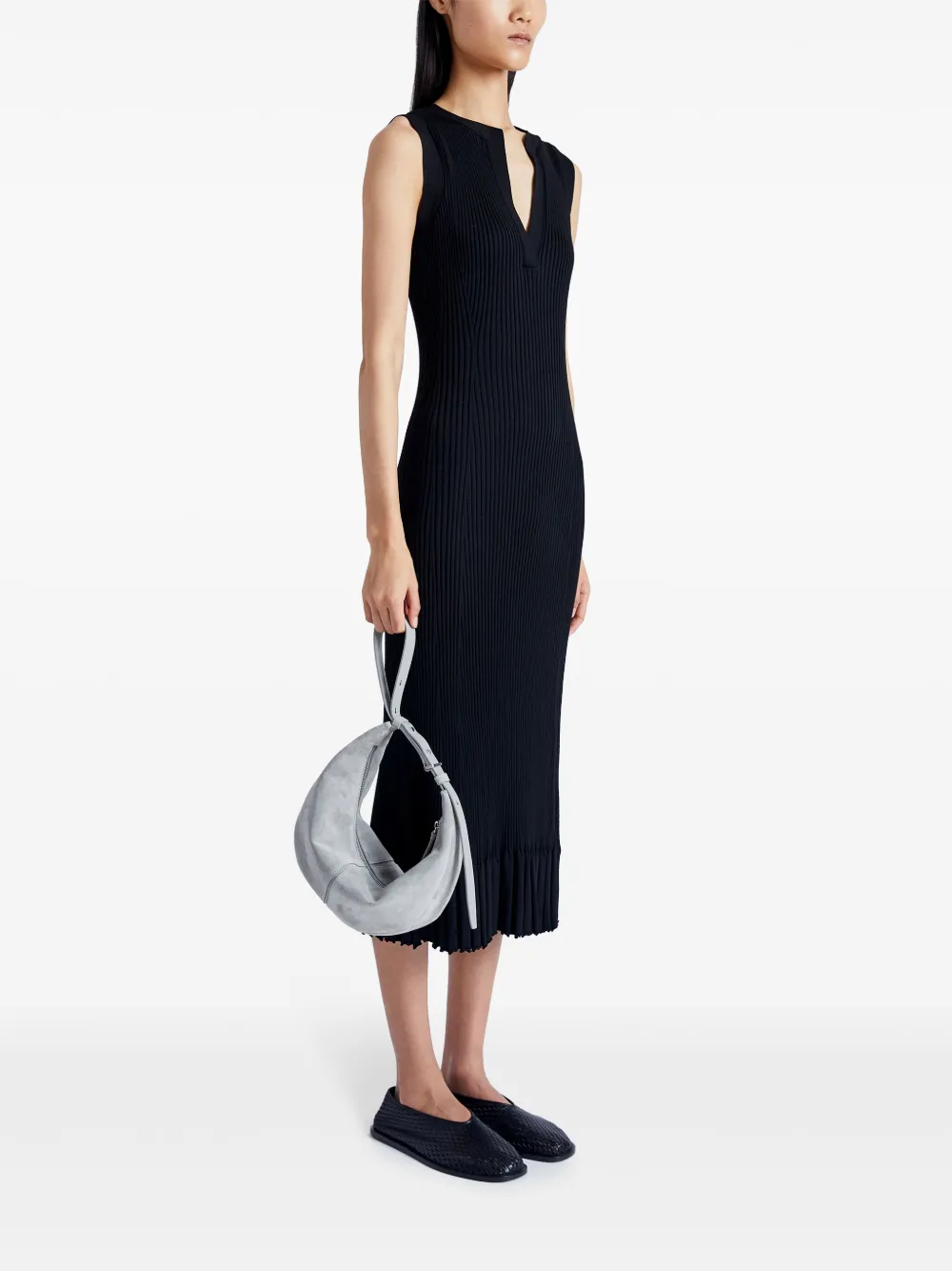 Proenza Schouler Slide suède schoudertas - Grijs