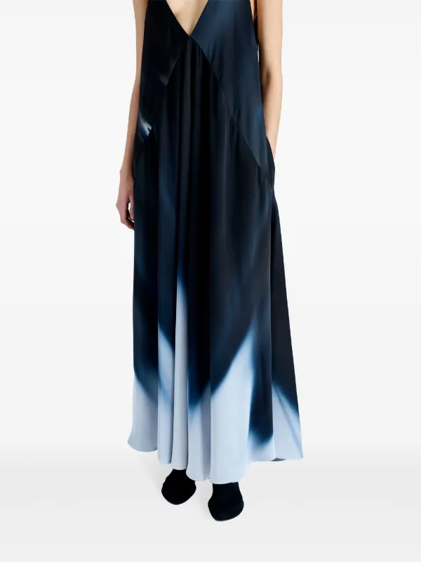 Proenza Schouler Torres Gradient-effect Maxi Dress - Blue